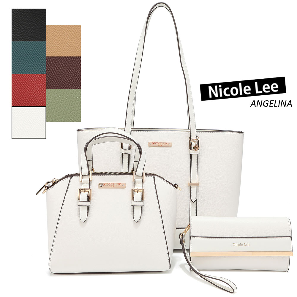 ニコールリー 数量限定 NICOLE LEE ニコールリー SET16400 ADDISON レディース シンプル3点セット トートバッグ＋ハンドバッグ＋パスケース バッグ 春夏秋冬 ビーガンレザー ヴィーガン 人気 A4 ブランド バック 30代 40代 20代 SDGs サステナブル インスタ