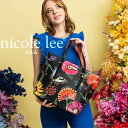 ニコールリー 2024 AW 新作 数量限定 NICOLE LEE ニコールリー BF16742 BUTTER-FLOWER SHOPPER レディース ブランド　 蝶 フラワー 花柄 トートバッグ ハンドバッグ ビーガン　レザー 30代 40代 20代 50代 60代 プレゼント 旅行 ショルダー 2WAY ボタニカル フローラル　公式