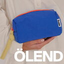 未発売お洒落ポーチ!! Olend 2025 保証付 返品OK バルセロナ オーレンド Makeup Bag ナイロン メイク アップ バッグ メイクポーチ マルチポーチ コスメポーチ バイカラー ブルー オレンジ オーガナイザー 人気 軽い 撥水 20代30代40代 パデッドバッグ オレンド バック