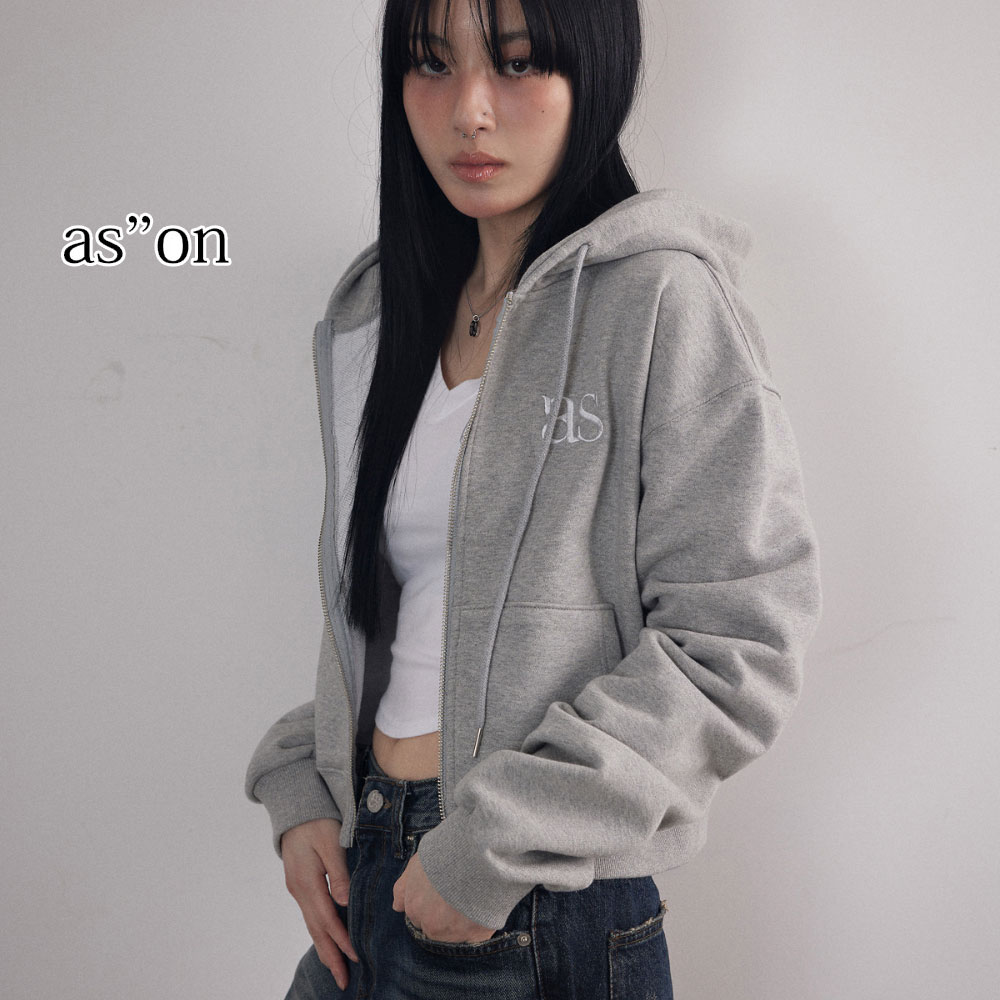 新ブランド 日本未入荷 正規品 保証付き 2025 as"on アズオン BASIC TRAINING HOOD ZIP-UP ロゴ パーカ..