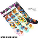 ニーハイソックス！エドハーディーマーメイド＆コイ　エドハーディ靴下（ED HARDY　エド・ハーディー KoiWomensKneeHighSocks　EH02704KH　ブラック　ライトイエロー ライトブルー ピンク靴下　本物エドハーディー　クリスチャンオードジェー ）*es