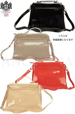 英国ブランド LYDC LONDONエルワイディーシーロンドン日本正規代理店L3099A ASOS掲載 Bagリボンクラシカルエナメルハンドバッグバックイギリスブランドかばんブランドユニオンジャックマザーズバッグセカンドバッグにもドラゴケリーモデルアンジェリーナ 大人可愛い