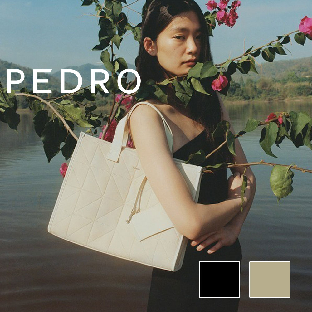 保証付 返品OK 日本　正規品 2024 日本未入荷ブランド PEDRO ペドロ PM2-26320181 PEDRO Canvas Tote Bag ロゴ ユニセックス キャンバス トートバッグ 通勤通学 レディース メンズ 男女兼用 人気 30代 40代 50代 60代 ブリーフケース 2WAY インスタ A4 シンプル スクエア