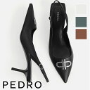 保証付 返品OK 日本 正規品 日本未入荷ブランド PEDRO ペドロ PW1-26680024 ロゴ PEDRO IconLeather PointedSli...