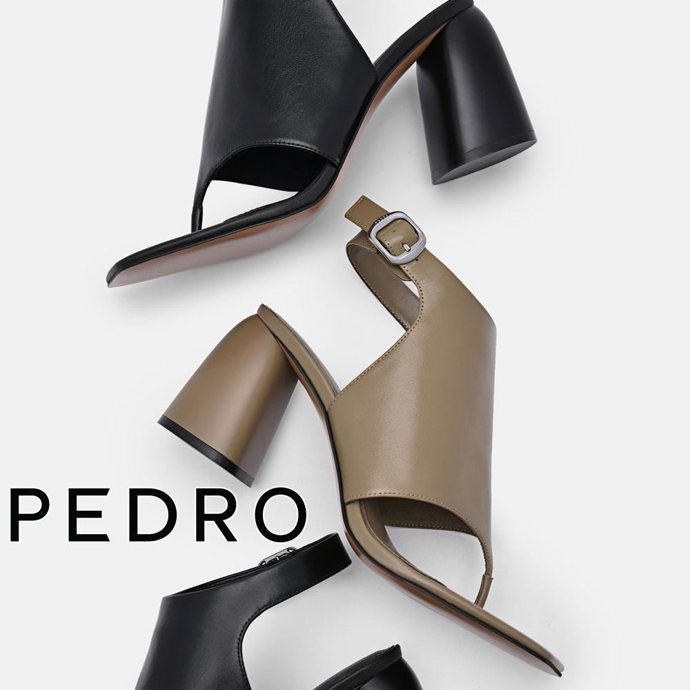 保証付 返品OK 日本　正規品 2024 日本未入荷ブランド PEDRO ペドロ PW1-26760068 Este Leather Heel Sandals トング サンダル ヒール 通勤通学 レディース 人気 30代 40代 50代 60代 クラシック セレモニー 結婚式 ローヒール 上品 海外 エレガント 大人 キッドレザー