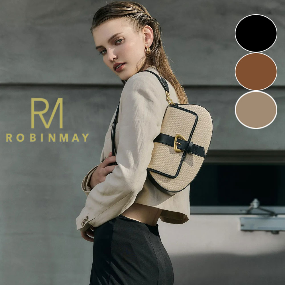 保証付 返品OK 正規品 2025 ROBINMAY ロビンメイ WB093 草蓆花鏡肩背包 レディース バイカラー 2way 竹..