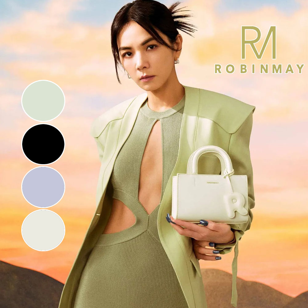 保証付 返品OK 正規品 2024新作 ROBINMAY ロビンメイ WB110 無花果夢境手提包(M) レディース RMロゴ スクエア ハンドバッグ ショルダーバック 春夏秋冬 ビーガンレザー ヴィーガン 30代 40代 SDGs サステナブル シンプル 台湾 Rペンダントストラップ ミニトートバッグ