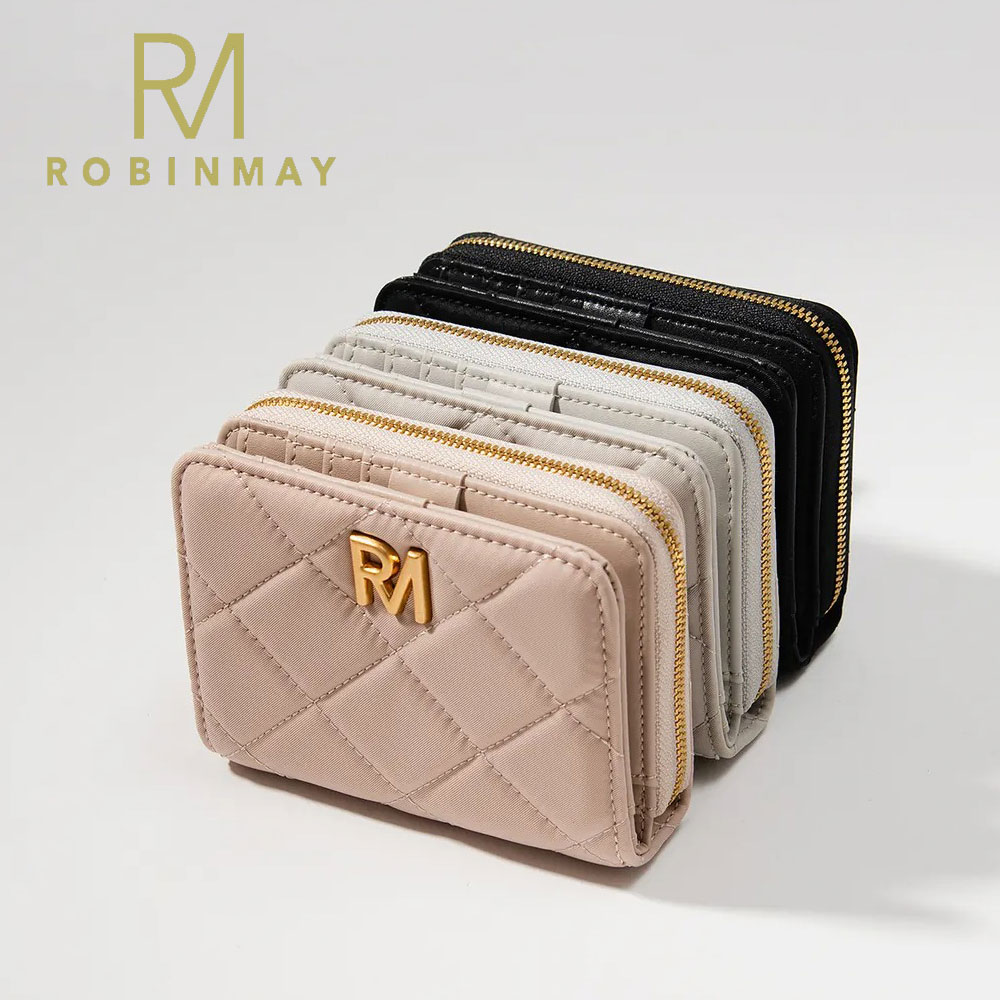 保証付 返品OK 正規品 ROBINMAY ロビンメイ Z462 喬伊尼龍短夾 レディース キルティング 二つ折り財布 ..