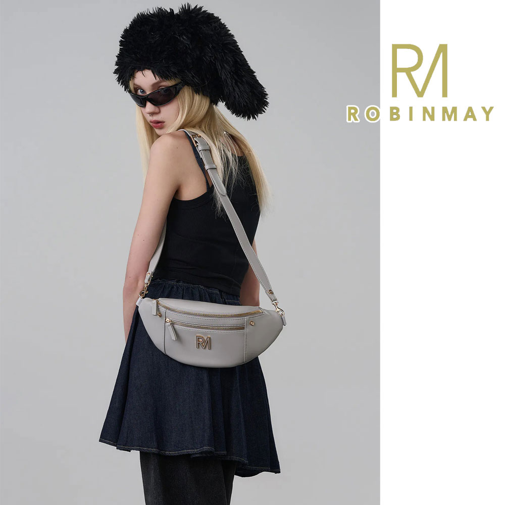 保証付 返品OK 正規品 2025 ROBINMAY ロビンメイ I063 レディース ダブルストラップデザイン チェストバッグ ショルダーバッグ ボディバッグ 2way 高級ビーガンレザー かばん 台湾 20代 30代 40代 50代 60代 米絲胸包 ナナメ掛け 通勤通学 ジャガードロゴショルダー