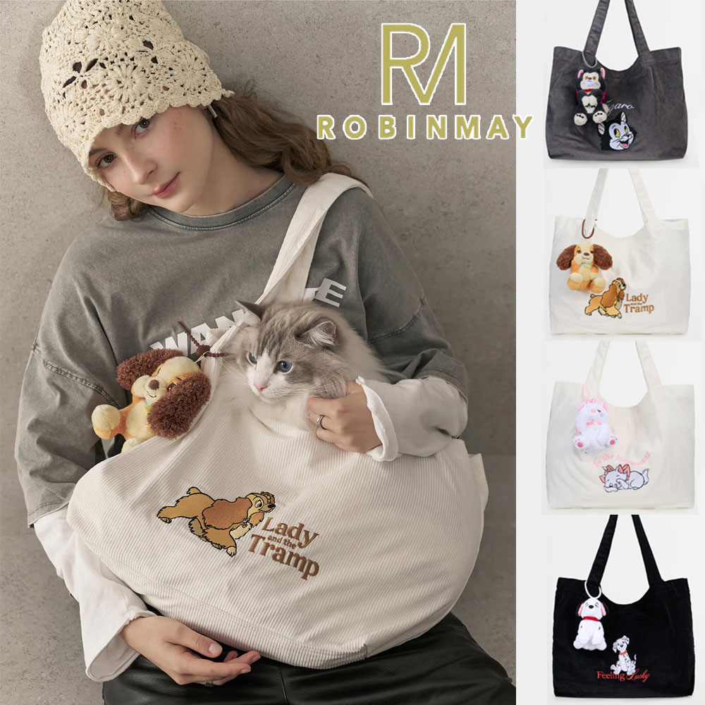 ROBINMAY ロビンメイ おしゃれキャット マリー トートバッグ 2点 ROBINMAY ロビンメイ おしゃれキャット マリー トートバッグ 2点