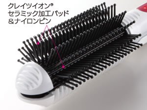 【正規品 あす楽 送料無料】クレイツイオン ホットブローブラシ プラスエポック CIHB-R2W | ヘアアイロン ロールブラシアイロン カール ブラシ型アイロン ストレートアイロン カールアイロン 2way コテ 巻き髪 ヘアコテ ヘア ヘアーアイロン
