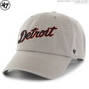 47 キャップ タイガース キャップ ストラップバック メンズ フォーティーセブン ブランド TIGERS SCRIPT '47 CLEAN UP GRAY/