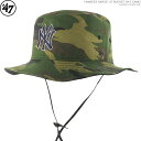 クーポン配布中/ 47 ハット ヤンキース バケットハット カモ柄 メンズ フォーティーセブン ブランド YANKEES SARGE 039 47 BUCKET HAT CAMO/