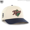 47キャップ Tigers タイガース スナップバック Tigers Base Knock '47 HITCH Natural x Navy/