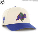 お買い得クーポン配布中/ 47キャップ Mets メッツ スナップバック Mets Base Knock '47 HITCH Natural x Royal/