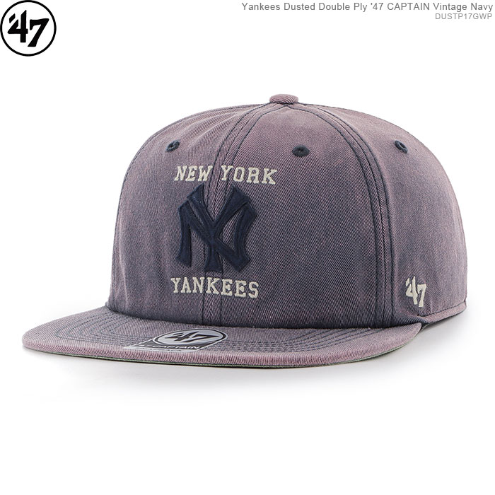 ݥ/ 47å Yankees 󥭡 å ʥåץХå Yankees Dusted Double Ply '47 CAPTAIN Vintage Navy/