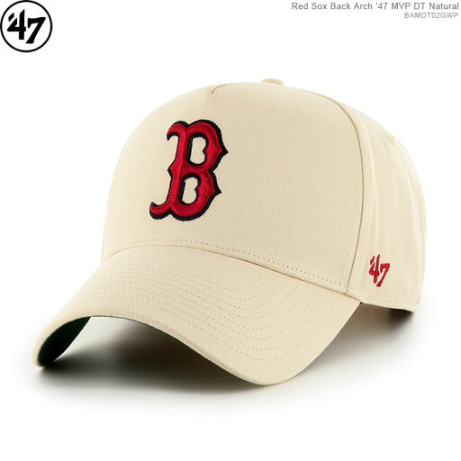 47 キャップ レッドソックス スナップバック メンズ フォーティーセブン ブランド Red Sox Back Arch '47 MVP DT Natural/ 47 キャップ レッドソックス スナップバック メンズ フォーティーセブン ブランド Red Sox Back Arch '47 MVP DT Natural/