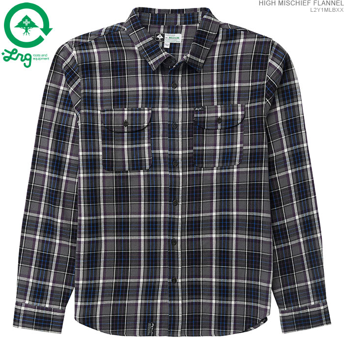 【月末限定5%OFFクーポン配布中】 LRG ネルシャツ エルアールジー カジュアルシャツ HIGH MISCHIEF FLANNEL/