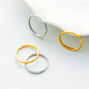 【甲丸指輪 】リング 2.1mm テンレス サージカルステンレス マリッジリング ペアリング 18Kコーティング 金属アレルギー対応 アクセサリー ジュエリー ゴールド シルバー シンプル 人気 流行 トレンド おしゃれ ブランド 男女兼用 プレゼント ギフト