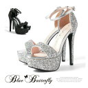 Blue Butterfly ブルーバタフライ ハイヒール ヒール15cm サンダル ストラップサンダル