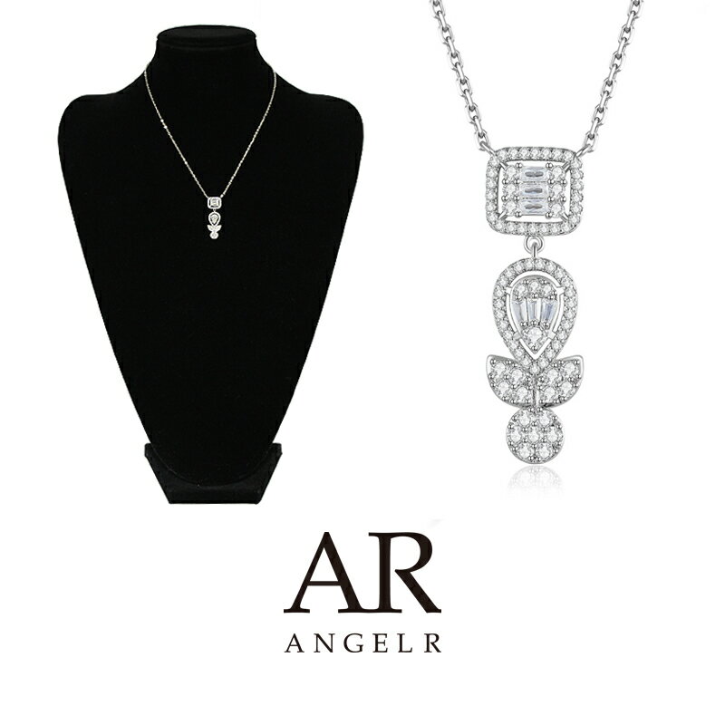Rakuten - AngelR エンジェルアール[フラワーデザインストーンネックレス]ネックレス アクセサリー アクセ シルバー ドレス用 キャバ フォーマル パーティー 韓国ドレス キャバドレス NE120TM