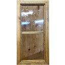 FIX窓 アンティークブラウン 30×3.5×60cm アルトドイッチェガラス 両面桟入り 木製 ひのき ハンドメイド オーダーメイド