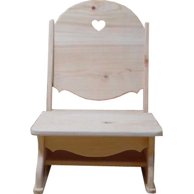 フロアチェアー ハート 無塗装白木 w41d44h59cm こたつ用座椅子 木製 ひのき オーダーメイド 1920626