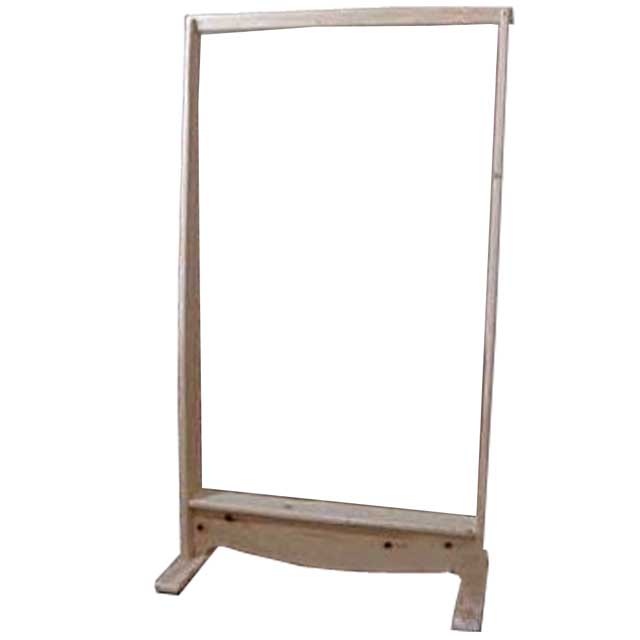 【期間限定10％OFF】ハンガーラック ワイド 無塗装白木 w80d40h145cm 組み立て式 北欧 木製 ひのき ハンドメイド オーダーメイド