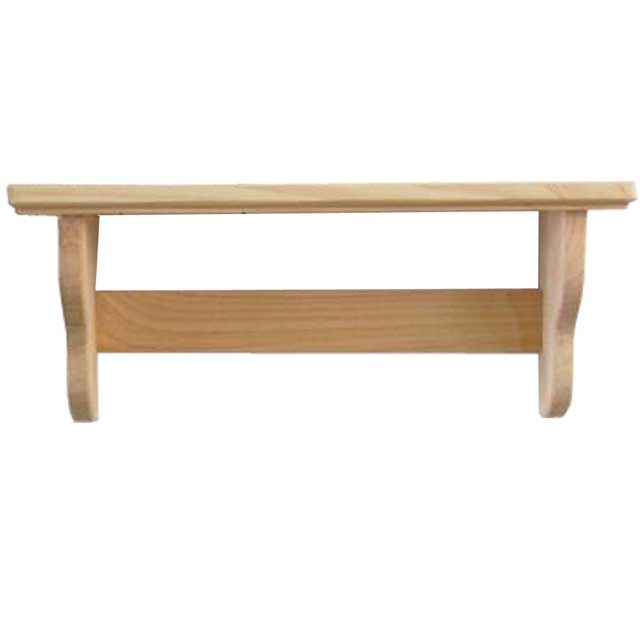 シェルフ 飾り棚 無塗装白木 w42d10.5h18cm 壁掛け 木製 ひのき ハンドメイド オーダーメイド