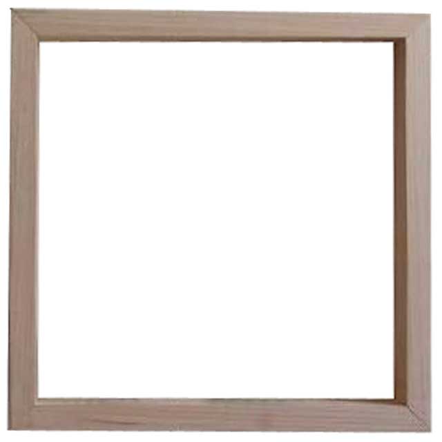 シェルフ スクエア 無塗装白木 w28d4h28cm 正方形 ボックス型 北欧 木製 ひのき ハンドメイド オーダー..