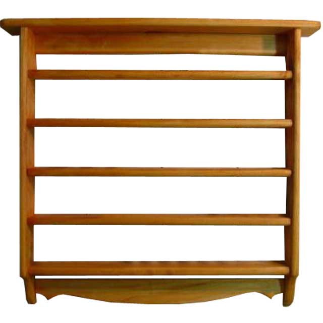 乐天商城 - ナチュラル 木製コレクションシェルフ（48×8×44cm） オーダーメイド