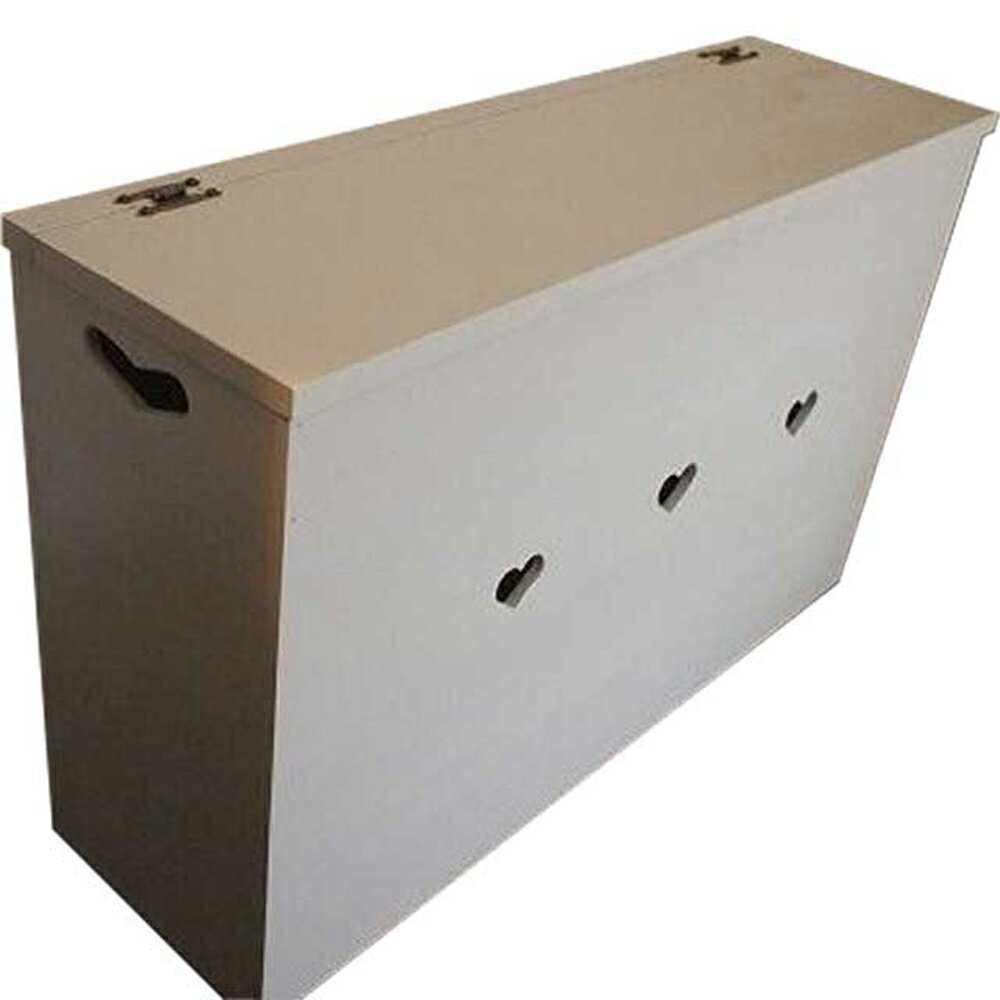 【期間限定10％OFF】カントリーボックス ハート ふたつき収納箱 キャスターつき アンティークホワイト ..