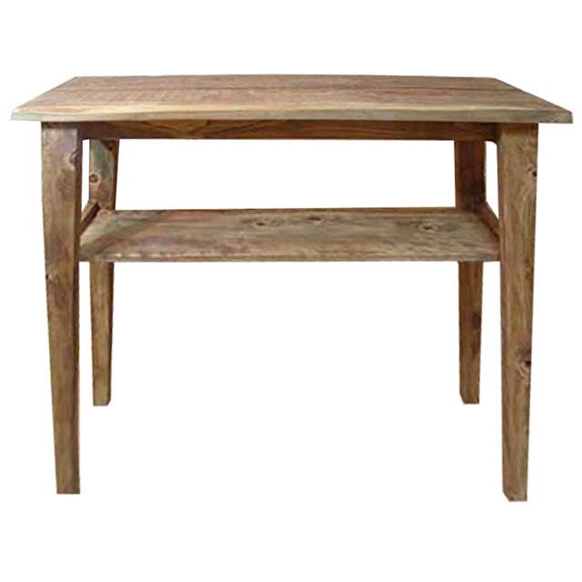 カウンターテーブル 自然木 アンティークブラウン w102d40h90cm 自然の形そのまま 木製 ひのき ハンドメイド オーダーメイド