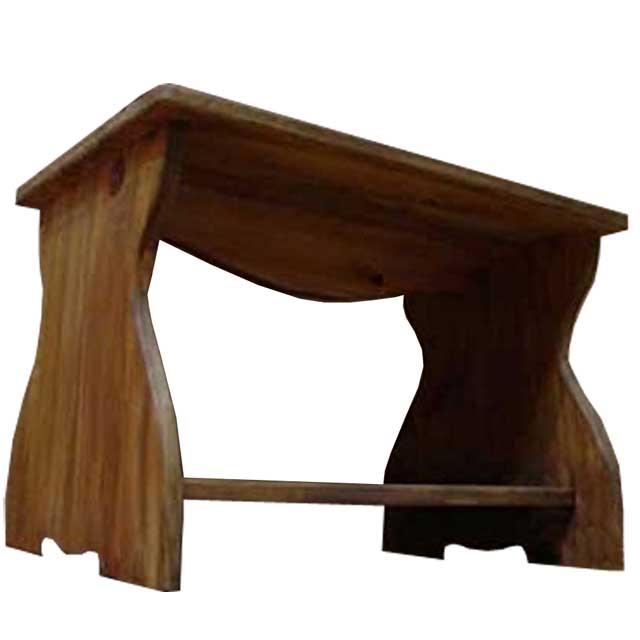 テーブル 棚つき アンティークブラウン w54d38h37cm ミニテーブル ちゃぶ台 木製 ひのき ハンドメイド オーダーメイド その1