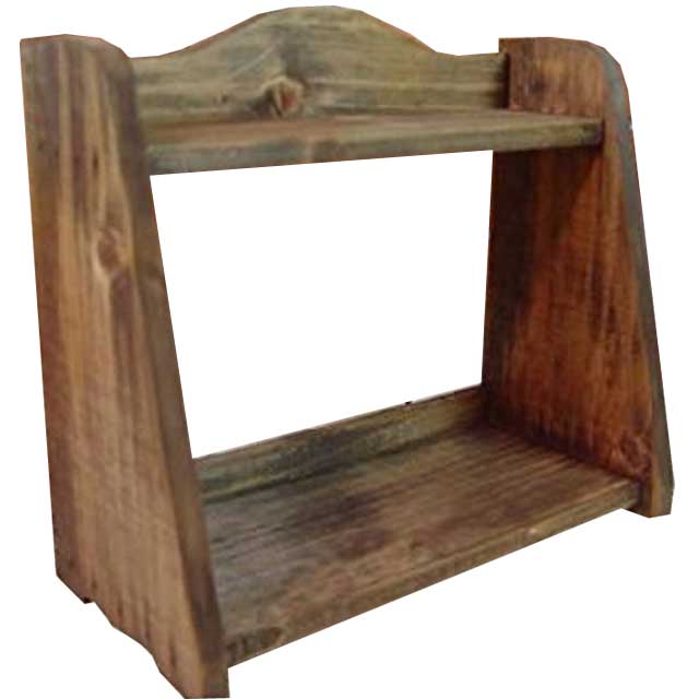 スパイスラック 木製 ひのき ミニミニサイズ 収納棚 キッチン収納 25×12×23cm アンティークブラウン オーダーメイド