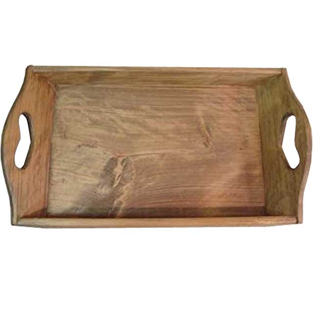 【期間限定10％OFF】トレイ 深型 w45d25h10cm アンティークブラウン ハート 大きめ ウッドトレイ 木製 ひのき ハンドメイド オーダーメイド