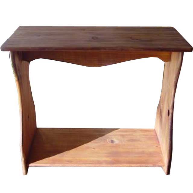 シェルフ 置き型 アンティークブラウン w53d25h44cm ベンチタイプ 木製 ひのき ハンドメイド オーダー..