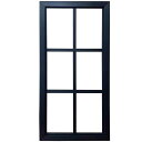 FIX窓 透明ガラス 飾り窓 両面桟入り 45×3.5×90cm ブラックステイン 木製 ひのき ハンドメイド オーダーメイド