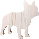 早め発送 わんにゃんプレート フレンチブルドッグ ウッドボード 21×2×20.5cm 木製 ひのき ハンドメイド
