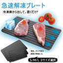 解凍プレート 急速解凍 業務用家庭用 自然解凍 急速 解凍 食品解凍 肉 刺身 冷凍食品対応 調理器具 キッチン用品 キッチン雑貨 便利 役に立つ ホルダー付き 主婦 ママ マザー 母 省エネ 電気不要