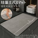 【6%OFFクーポン】珪藻土 バスマット サラサラ バス マット 柔らか 速乾 割れない 大きいサイズ 速乾 大判 珪藻土マット ソフト 足拭き お風呂 水切りマット キッチン 吸水 浴室マット 40x60cm 45x70cm 50x80cm 60x90cm 80x120cm 5サイズ&2仕様&3カラー選べる