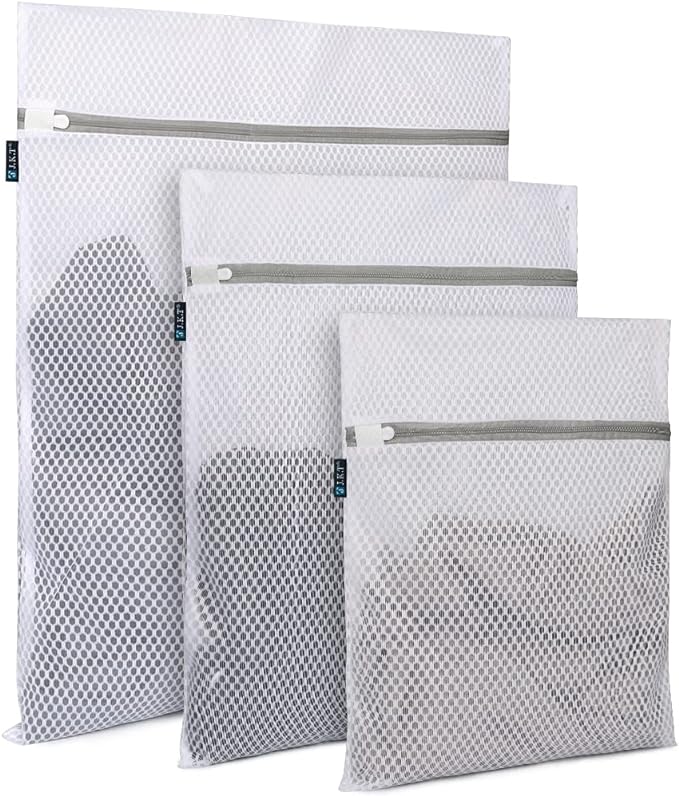 洗濯ネット ランドリーネット 角型 3枚セット 大(50×60cm 1枚) 中(40×50cm 1枚) 小(30×40cm 1枚) ハニカム構造メッシュ YKK...