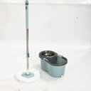 回転モップ フロアモップ 取替2枚付 水拭き 床掃除 モップセット フローリング ワイパー モップセット バケツ付き 洗浄 脱水 乾拭き 水拭き 掃除 軽量 床に優しい 長さ調節 専門バケツ付き 組立簡単(3)