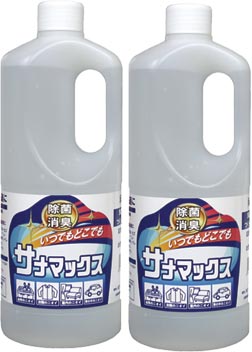 除菌消臭剤 サナマックス1リットル2本組(詰め替え用)