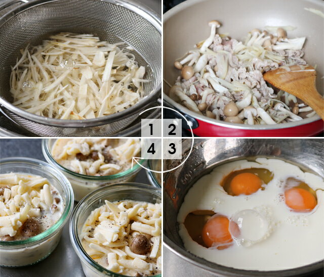 旬のごぼうで作る お手軽キッシュと豆乳グラタン