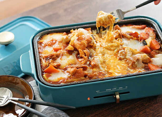 【BRUNOコンパクトホットプレートで作ろう!前編】ダブルでトロ〜リ!今、食べたい餅入りチーズタッカルビ