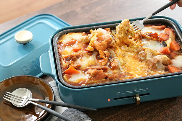 【BRUNOコンパクトホットプレートで作ろう!前編】ダブルでトロ〜リ!今、食べたい餅入りチーズタッカルビ