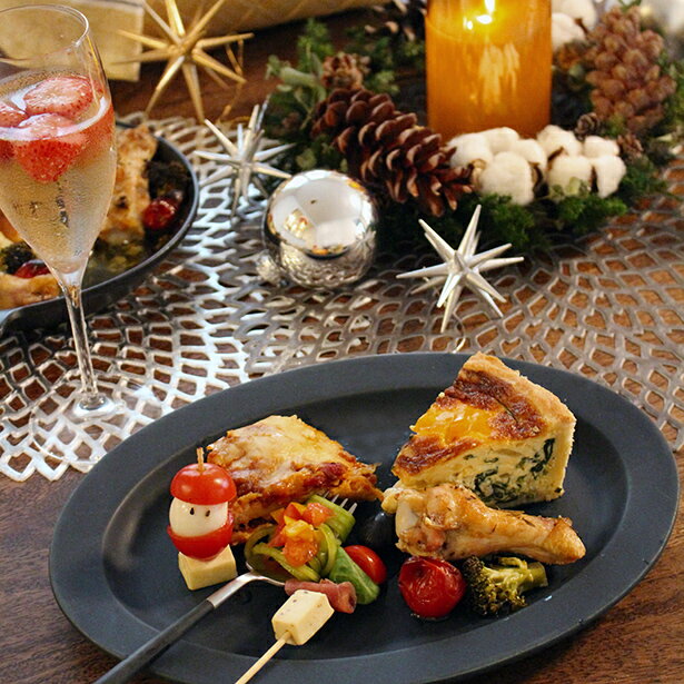 【もうすぐクリスマス4】まるでお店みたいな厚焼きキッシュ&リース風手羽元のオーブン焼き