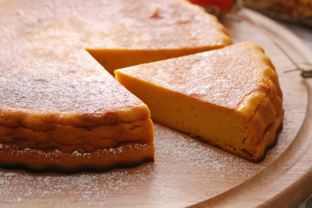 ハロウィンに作ろう!かぼちゃたっぷりベイクドチーズケーキ