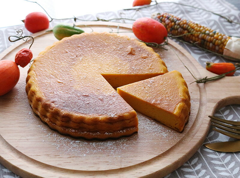 ハロウィンに作ろう!かぼちゃたっぷりベイクドチーズケーキ